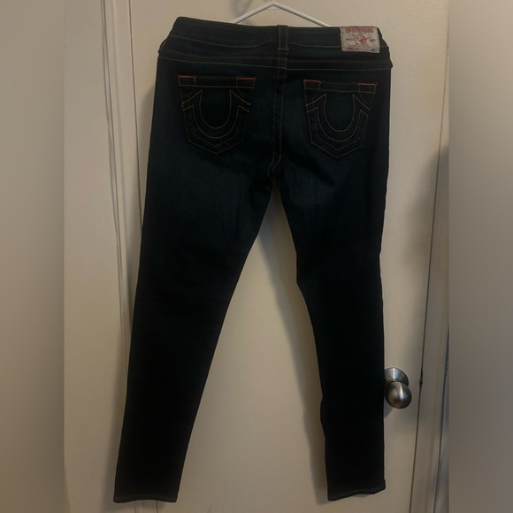 True Religion Brand Jeans Women’s size 28 Stella Skinny Dark Blue - Picture 6 of 14
